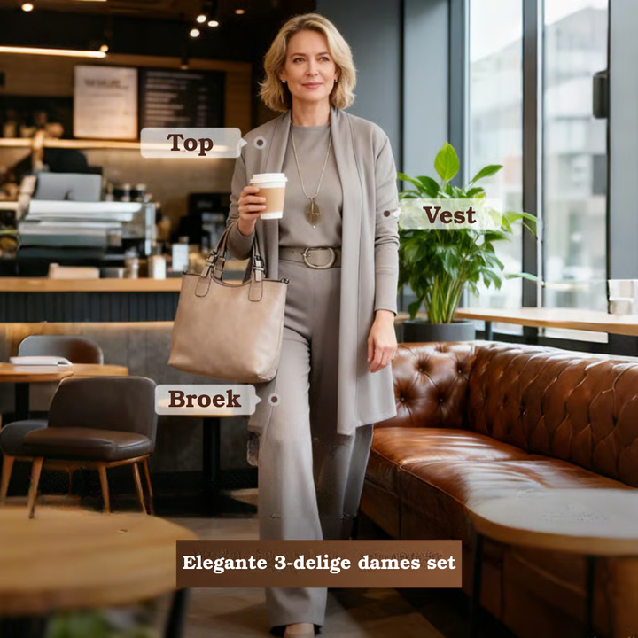 SOFÍA | MIĘKKI 3-CZĘŚCIOWY KOMPLET PREMIUM Z KARDIGANEM