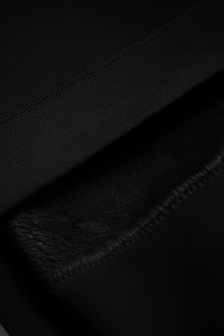 LARA | ocieplane legginsy termo czarne z wysokim stanem