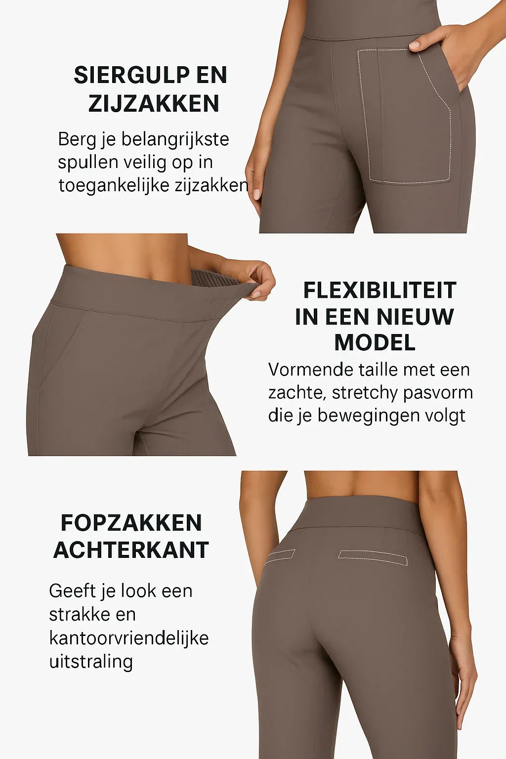 LENITA | komfortowa pantalon z delikatnym fasonem flair