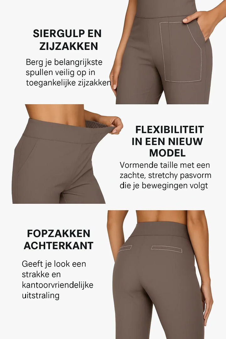 LENITA | komfortowa pantalon z delikatnym fasonem flair